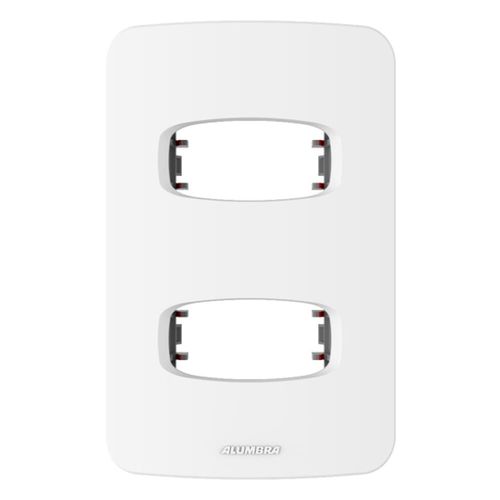 Placa 2 Postos Separados 4x2 com Suporte Gracia Alumbra