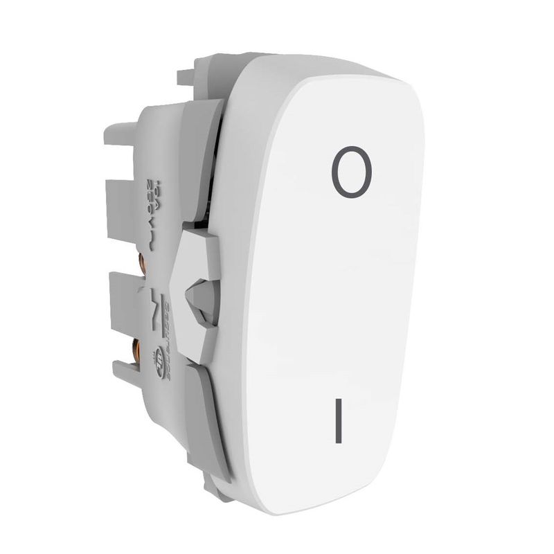 Módulo Interruptor Bipolar Simples 10A/250V Branco Gracia