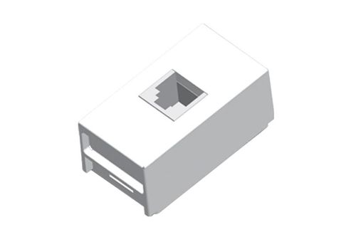 Módulo Tomada para Telefone RJ11 2 Fios Branco Slim