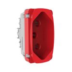 Módulo Tomada 2P+T 20A/250V Vermelho Gracia