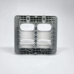 Placa Cega 4x4 com Suporte Branca Gracia