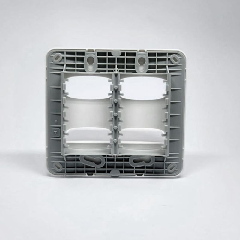 Placa Cega 4x4 com Suporte Branca Gracia