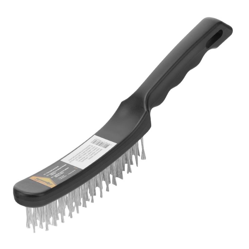 Escova de Aço Manual Cabo Plástico 4 Fileiras MTX