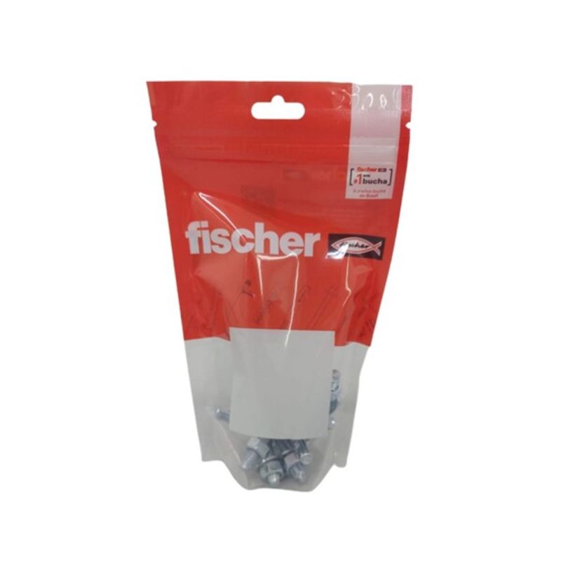 Chumbador PBA com Porca e Arruela 3/8"x80mm com 50 Peças