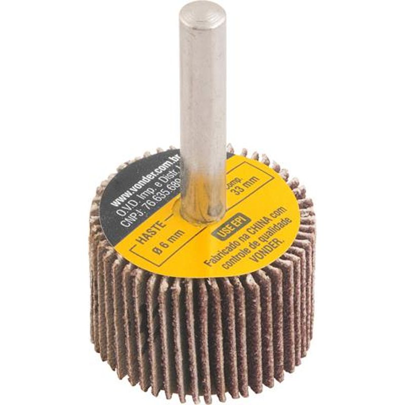 Roda de Lixa 30x20mm Grão 80 com Haste Vonder