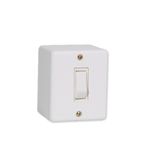 Conjunto de Sobrepor Interruptor Simples 6A/250V Branco Box