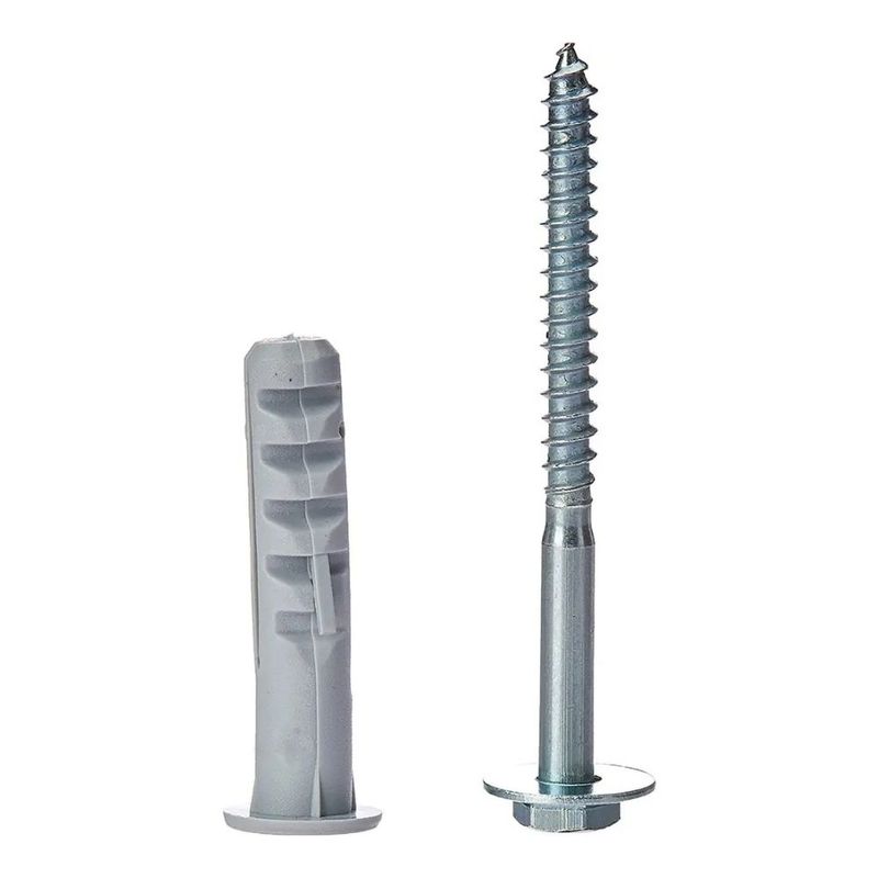 Parafuso Cabeça Sextavada 3/16" x 60mm com Bucha 8mm 2 peças