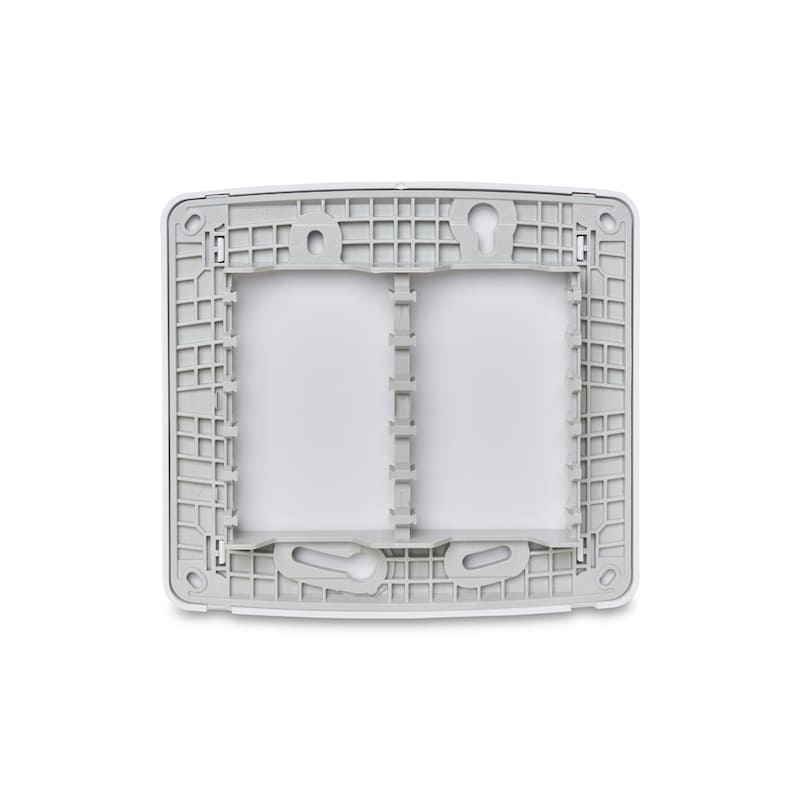 Placa Cega 4x4 com Suporte Branca Miluz