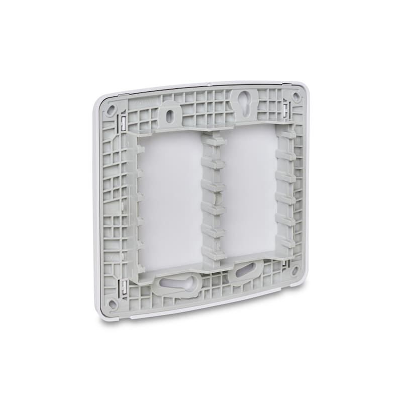 Placa Cega 4x4 com Suporte Branca Miluz