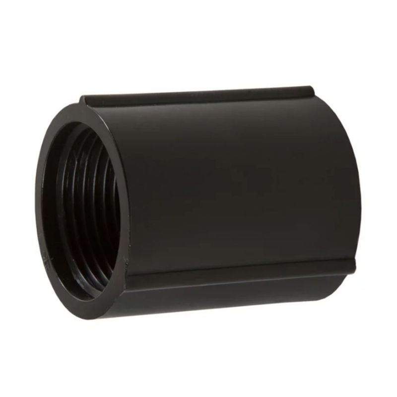Luva Roscável PVC 1" Preto Coflex