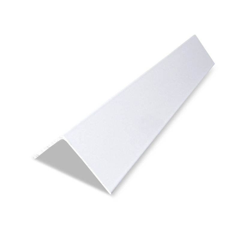 Cantoneira Abas Iguais 38,1x1,57mm "1" 1/2" 3m Alumínio Branco