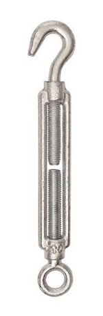Esticador Gancho Olhal Aço Galvanizado para Cabo de Aço 6mm