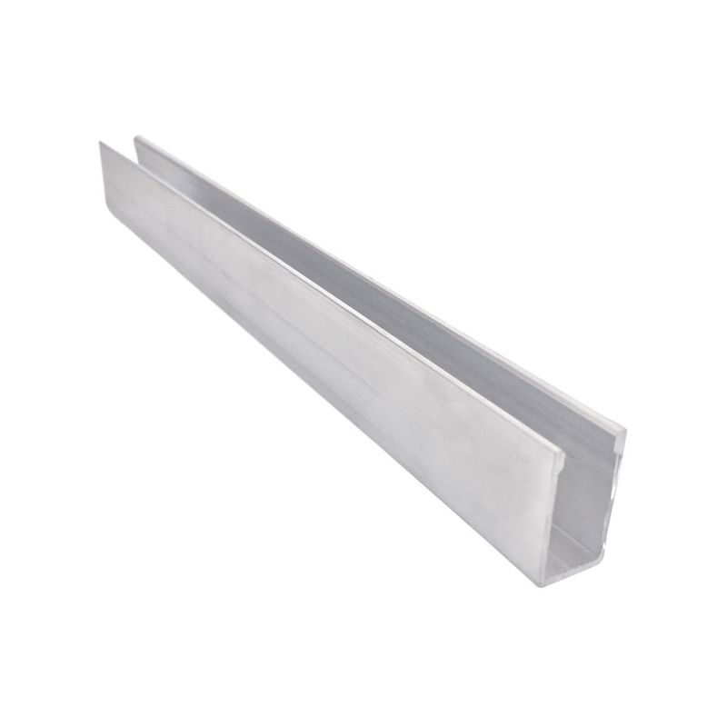 Perfil U Abas Desiguais 12,7x25,4x3,15mm "1/2x1" 3m Alumínio Natural