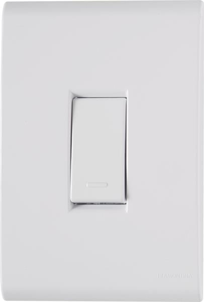 Conjunto Interruptor Simples 10A/250V 4x2 Branco Liz