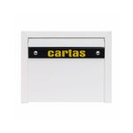 Caixa de Correio Chapa Gradil 9,5x22x22cm Alumínio Branco