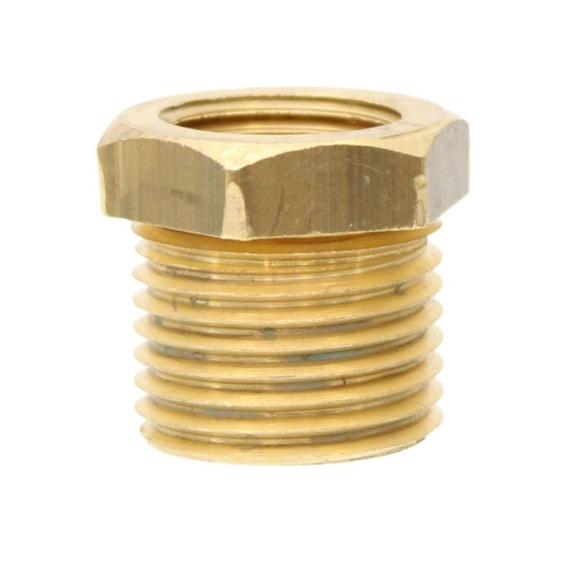 Bucha de Redução Macho Fêmea Latão Gás SAE 1/2 x 3/8" Garden