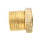 Bucha de Redução Macho Fêmea Latão Gás SAE 1/2 x 3/8" Garden
