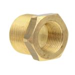 Bucha de Redução Macho Fêmea Latão Gás SAE 1/2 x 3/8" Garden