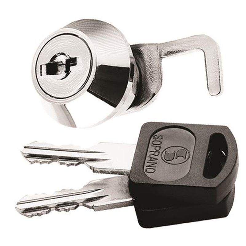 Fechadura para Móveis com Lingueta Segredos Iguais Cromada