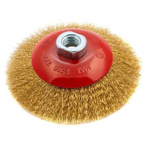 Escova de Aço Circular 4.59/64" 125mm Rosca M14 MTX