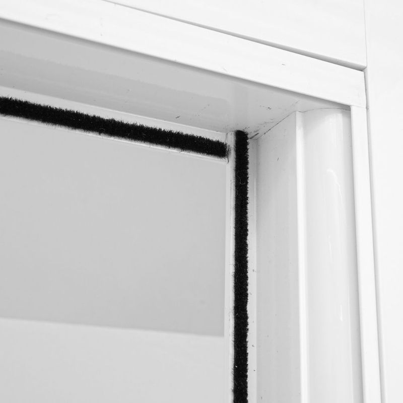 Porta Palheta Alumínio Branco Direito 210x70cm