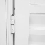 Porta Palheta Alumínio Branco Direito 210x70cm