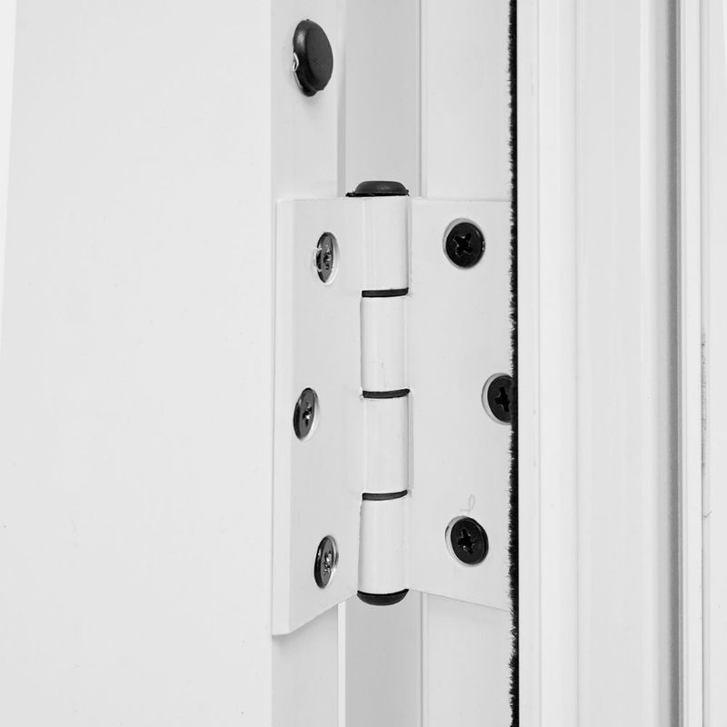 Porta Palheta Alumínio Branco Direito 210x70cm