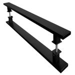 Puxador Barra Plana Eco 75cm Alumínio Preto