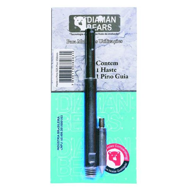 Haste para Serra Copo encaixe SDS-Plus 150mm Diaman Bears