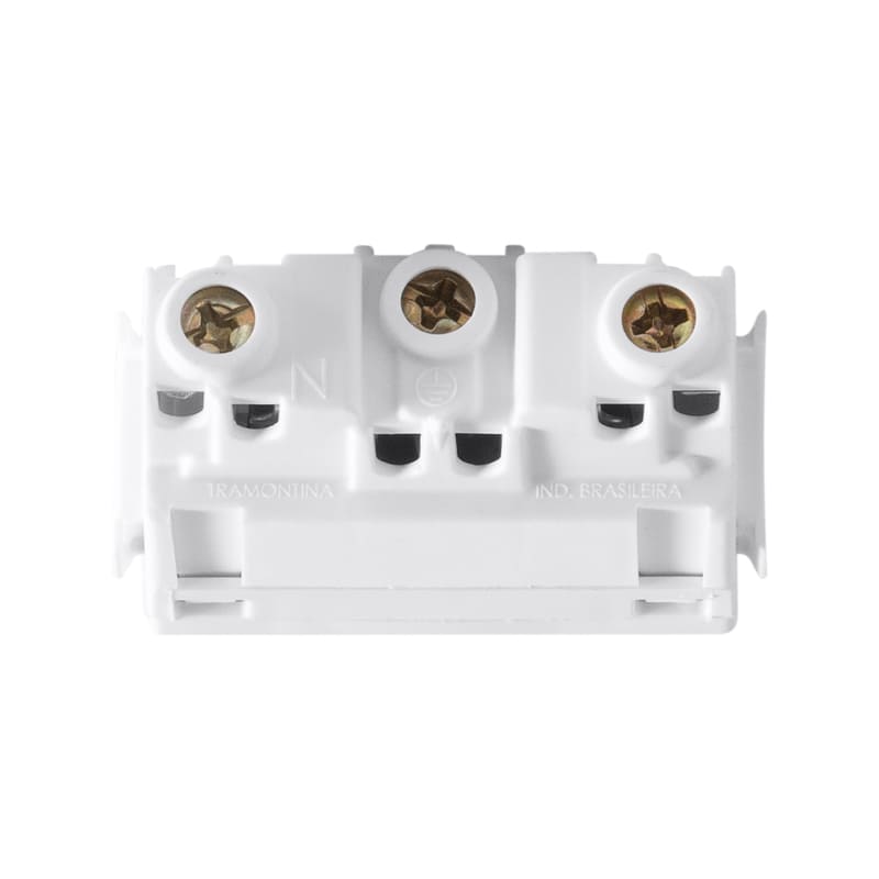 Módulo Tomada 2P+T 10A/250V Branco Aria