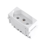 Módulo Tomada 2P+T 10A/250V Branco Aria