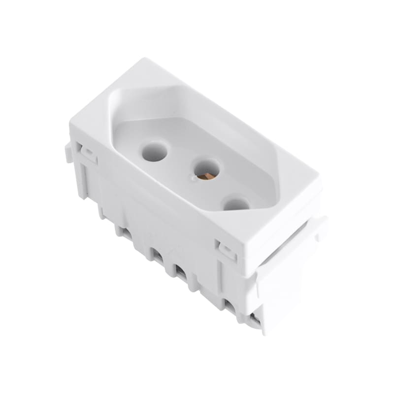 Módulo Tomada 2P+T 10A/250V Branco Aria