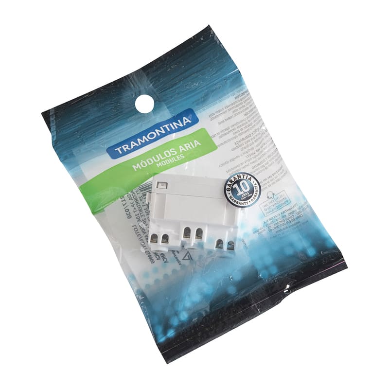 Módulo Tomada 2P+T 10A/250V Branco Aria