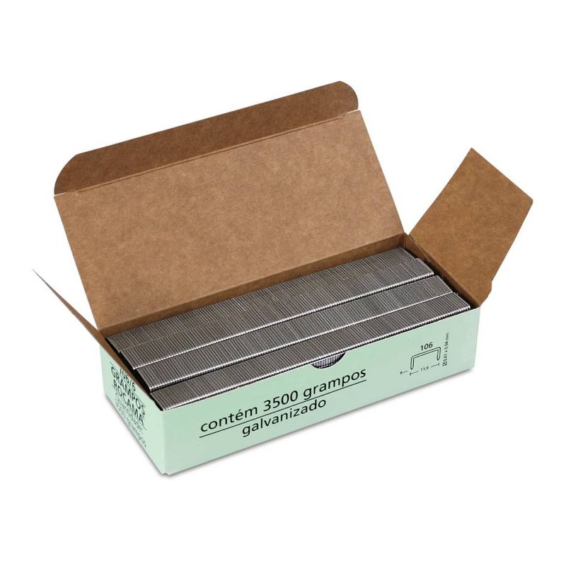 Grampo Tipo 106 6mm 3500 Grampos Rocama