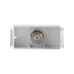 Módulo Tomada Coaxial para Antena de TV Branco Aria