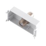Módulo Tomada Coaxial para Antena de TV Branco Aria