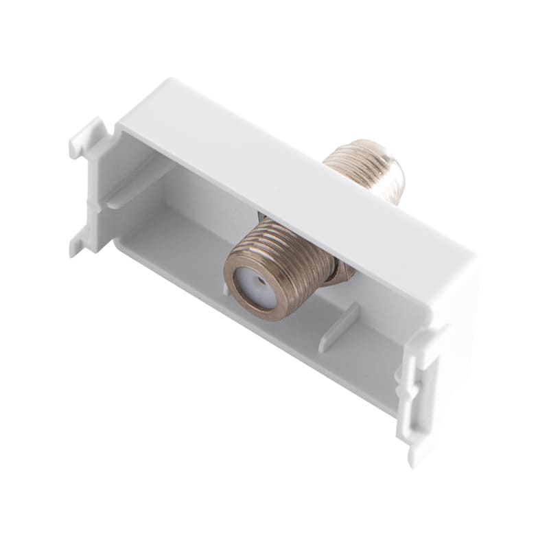 Módulo Tomada Coaxial para Antena de TV Branco Aria