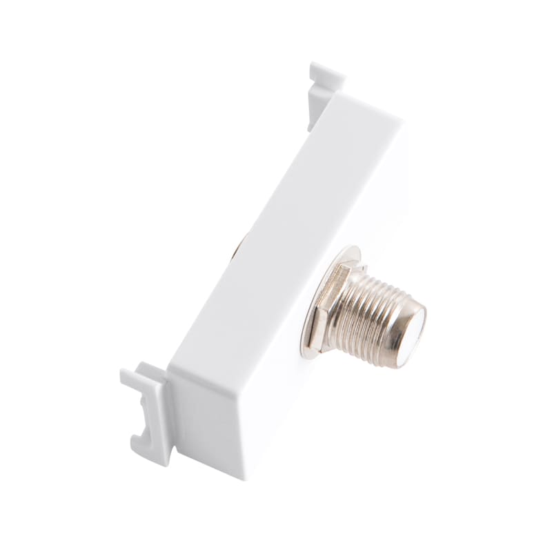 Módulo Tomada Coaxial para Antena de TV Branco Aria