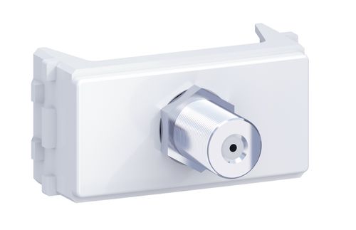 Módulo Tomada Coaxial para Antena de TV Branco Equille