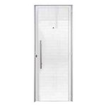 Porta Lambril Alumínio Branco com Puxador Direito 210x80cm
