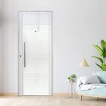 Porta Lambril Alumínio Branco com Puxador Direito 210x80cm