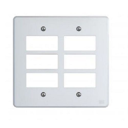 Placa 6 postos 4x4 Branca Equille