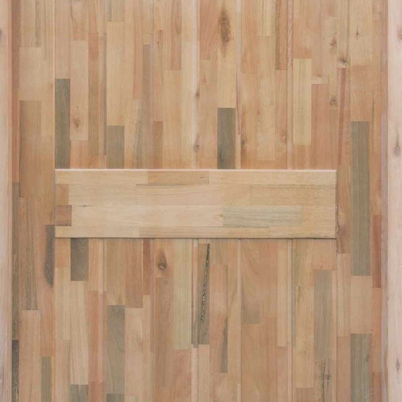 Kit Porta Maciça Eucalipto 2 Almofadas Tingida Mogno Bt 14 210x80cm