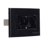 Conjunto Tomada 2P+T 20A/250V para Móvel Preto