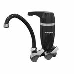 Torneira Filtro de Parede Bica Móvel Premium Preto/Cromado Acquabios