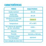 Torneira Filtro de Parede Bica Móvel Premium Preto/Cromado Acquabios