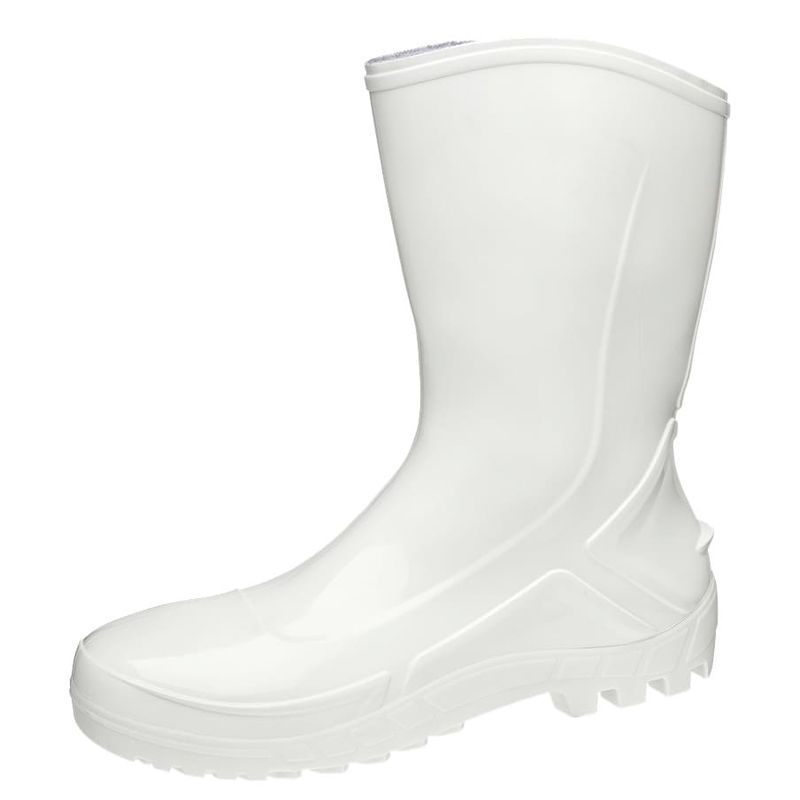 Bota PVC Branca sem Bico Cano Médio Ca42291 N45 Vulcaflex