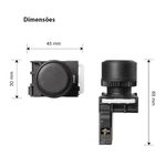 Botão Pulsador Simples 1NA IP65 Preto Margirius