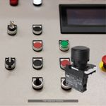 Botão Pulsador Simples 1NA IP65 Preto Margirius