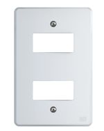 Placa 2 Postos 4x2 Branca Equille